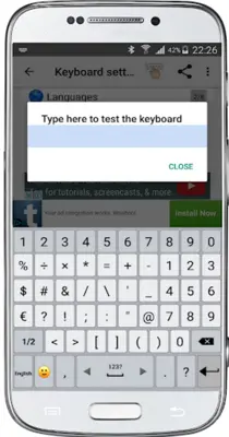 Classic Big Keyboard android App screenshot 2